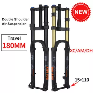 Bike Fork Come Double Shoulder Fork Mtb Air Suspension Boost Thru Axle15*110 - Picture 1 of 25