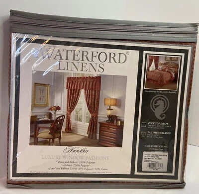 NUEVO WATERFORD LUJO VENTANA MODA HAMILTON, CENEFA A MEDIDA CINABRIO  Foto 1 de 4