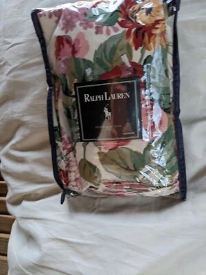  Ralph Lauren Allison Original Floral Estándar con Volantes Falso Nuevo en Paquete Raro Foto 1 de 4