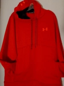 Under Armour Cold Gear Hoodie Men's XL Loose Red - Picture 1 of 12