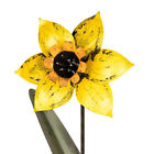 Garden 105cm Metal Stake Daffodil Floral Outdoor Ornament Patio Decor Yellow