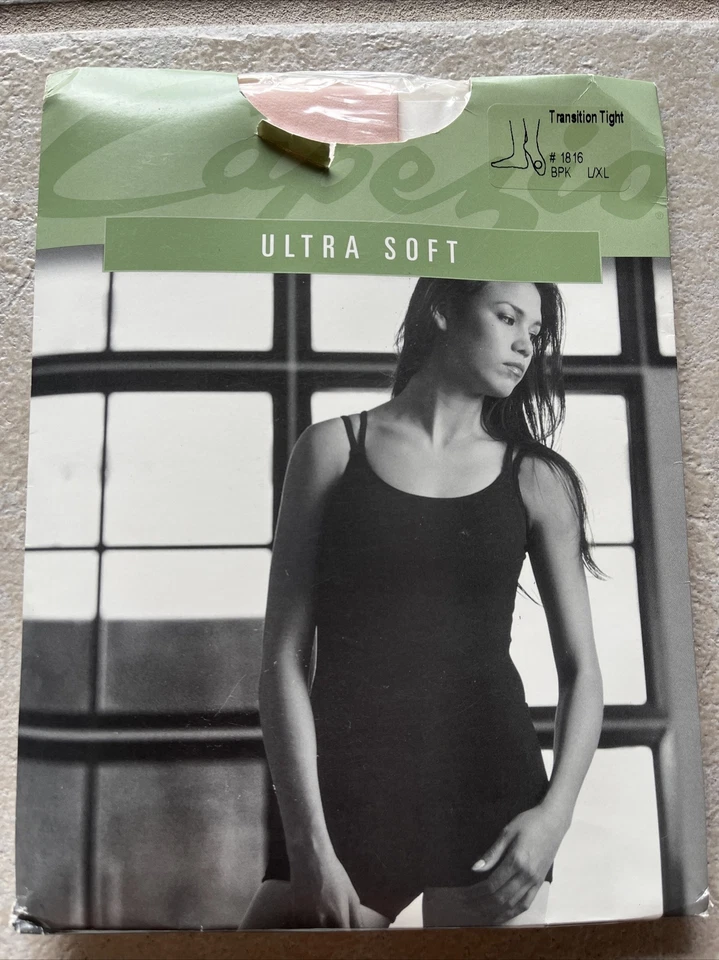 Capezio Transition Tights 1816 Ultra Soft Ballet Pink BPK L/XL Matte Semi-Opaque