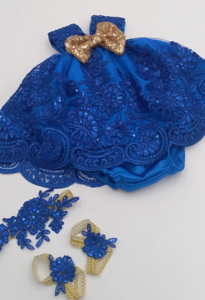 Baby Dress Vestido Niña Bebe Newborn Fiesta Boda Bautizo Fotos - Image 1 of 1