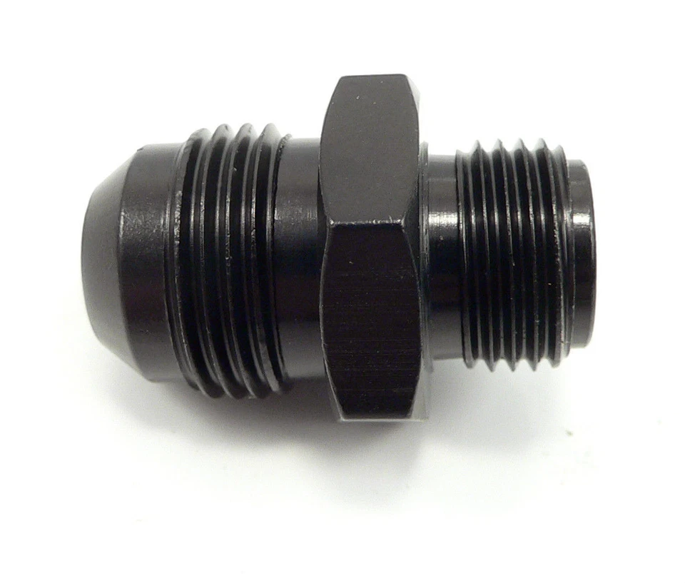 FRAGOLA 491949BL -8 AN macho a 5/8"-18 montaje acampanado invertido aluminio negro Foto 1 de 1