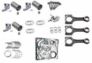Overhaul Rebuild Kit+3pcs Connecting Rod For Kubota D1302 Engine SK60 Excavator - Picture 1 of 8