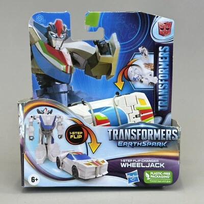 Hasbro Transformers EarthSpark 1-Step Flip Changer Wheeljack 4" Action Figure 6+ - Image 1 of 4