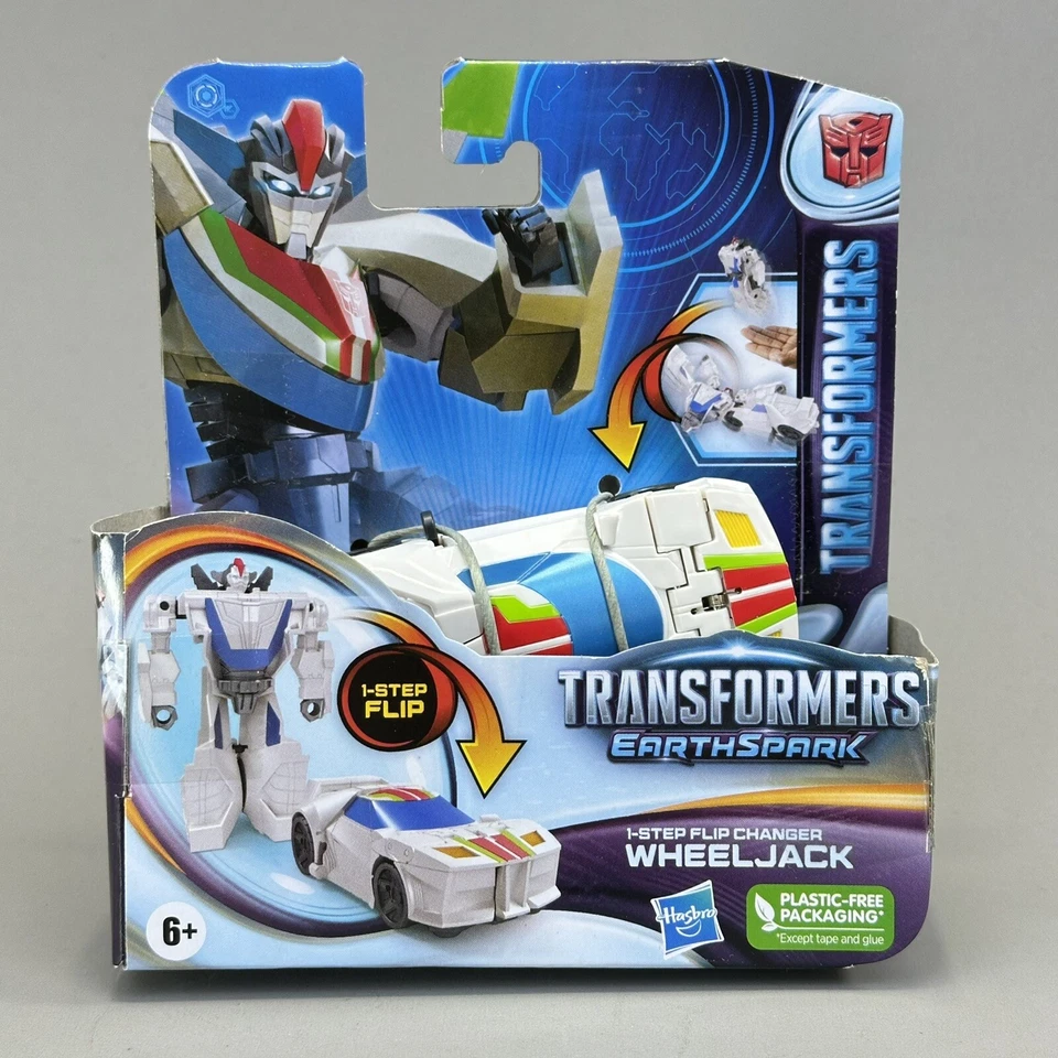 Hasbro Transformers EarthSpark 1-Step Flip Changer Wheeljack 4" Action Figure 6