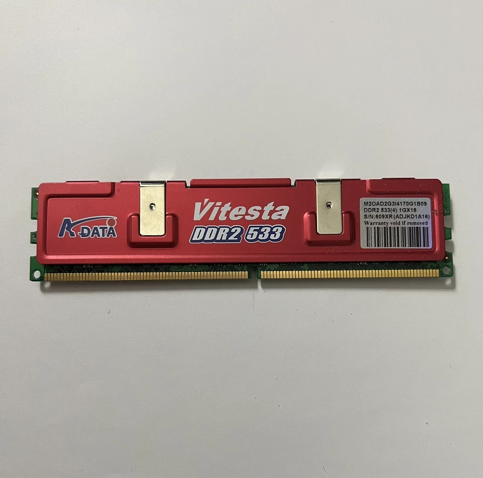 1GB ADATA Vitesta PC2-4200 DDR2 533 Dual Channel Memory RAM - image 1 of 1