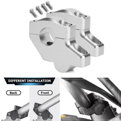 Adaptador de abrazadera de montaje elevadores de manillar para Kawasaki KLR250 KLR650 KLX250S KLX400SR Foto 1 de 4
