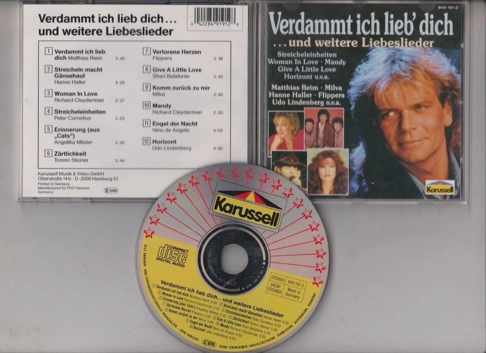 VERDAMMT ICH LIEB DICH UND WEITERE LIEBESLIEDER / MILVA / H. HALLER  CD - Bild 1 von 1