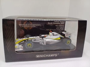 MINICHAMPS 436090022 1/43 F1 BRAWN GP BGP001 JENSON BUTTON 2009 WORLD CHAMPION - Imagen 1 de 5