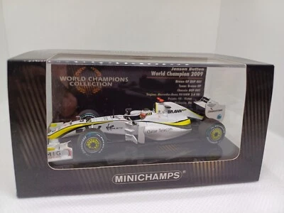 MINICHAMPS 436090022 1/43 F1 BRAWN GP BGP001 JENSON BUTTON 2009 WORLD CHAMPION  - Immagine 1 di 4