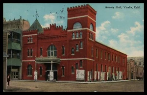 VISALIA, CALIFERIA, 1889 SALA ARMERÍA DE LA GUARDIA NACIONAL, TEATRO ZORRO, Benham 1911 - Imagen 1 de 2