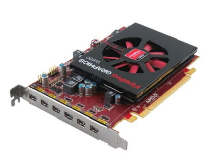 AMD FirePro W600 2GB GDDR5 128-bit PCI Express Video Card Six 6 Display HDMI DVI - Image 1 of 4