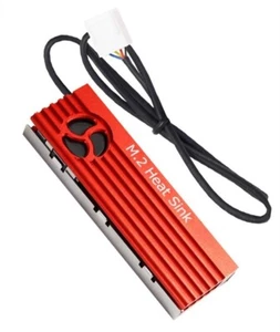 Aluminum M.2 NGFF NVMe 2280 SSD Heatsink Active M2 Solid State Drive Heat Sink - Picture 1 of 15
