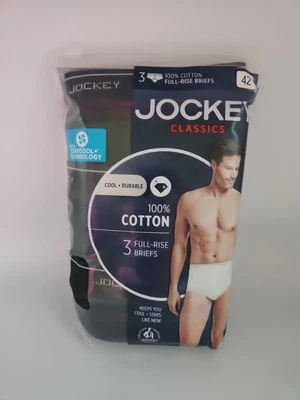 Calzoncillos de tiro completo Jockey Classics - Paquete de 3 talla 42 para hombre Foto 1 de 4