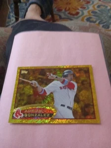 2012 Topps Gold Shimmer, Adrian Gonzalez Boston Red Sox #50. - Picture 1 of 2