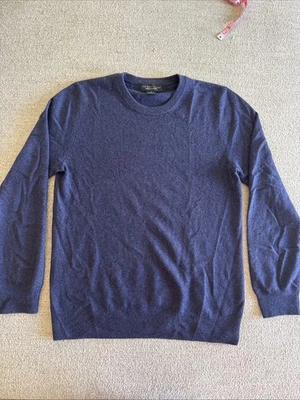 Suéter de cachemir azul/púrpura Bloomingdale’s para hombre talla pequeña Foto 1 de 2