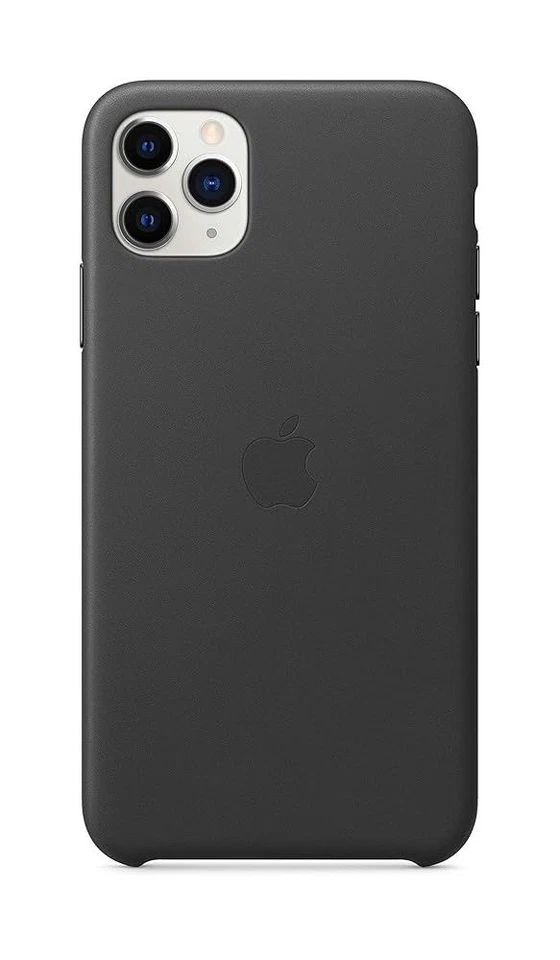 Apple Leather Case (for iPhone 11 Pro Max) - Black - Brand New Official Case - Image 1 of 1
