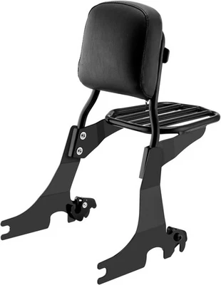 Respaldo de pasajero barra Sissy y portaequipajes para Harley Sportster 883 1200 04-23 Foto 1 de 4