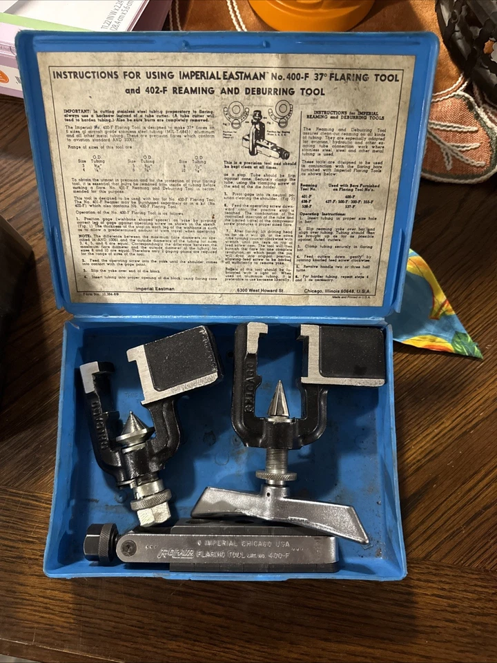 Imperial Eastman 400-F Flaring Tool with 402-F Reamer Made in USA User Item - Image 1 of 2