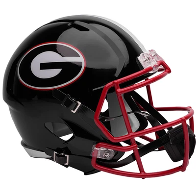 Georgia Bulldogs Black Speed Replica Full Size Football Helmet - Image 1 of 3