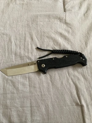 Cuchillo Plegable Cold Steel SR1 Lite 4" 8Cr3MoV Hoja de Acero Negro Mango Griv-Ex Foto 1 de 4