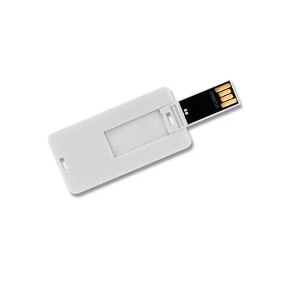 8GB Speicherkarte in Mini Scheckkartenform weiß USB Stick Datenspeicher - Bild 1 von 4