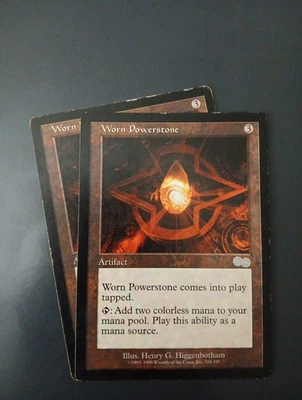 Worn Powerstone (2) Urza's Saga Regular - Image 1 of 2