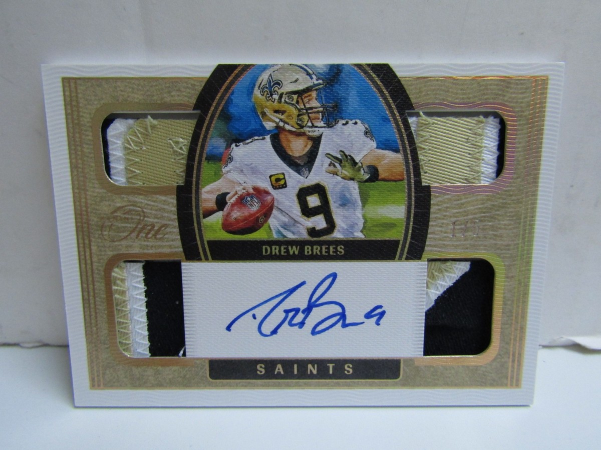 ドリュー ブリーズ　DREW BREES　直筆サインカード　AUTO　NFL Drew Brees Autographed 2001 eTopps Rookie Card #125 San