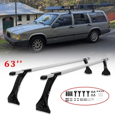 For Volvo 740 850 940 Wagon Adjustable Cargo Van 63" Roof Ladder Rack Cross Bar - Image 1 of 4