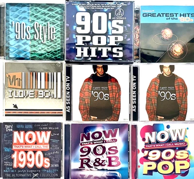 CD 90s Compilations ROCK Alternative GRUNGE Pop R&B Hip Hop YOUR CHOICE! - Image 1 of 3