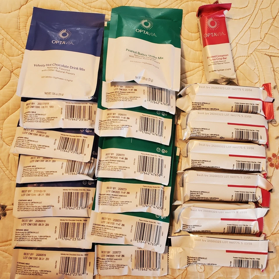 OPTAVIA Lote NUEVO 21 Total Fuelings Chocolate Caliente, Batidos, Barritas Foto 1 de 1