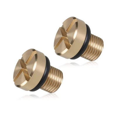 2x Engine Coolant Hose Bleed Screw Plug Brass Fits for Land Rover LR4 2010-2016 - Image 1 of 4