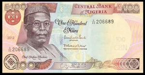 2012 NIGERIA - 100 NAIRA - XF - Picture 1 of 2