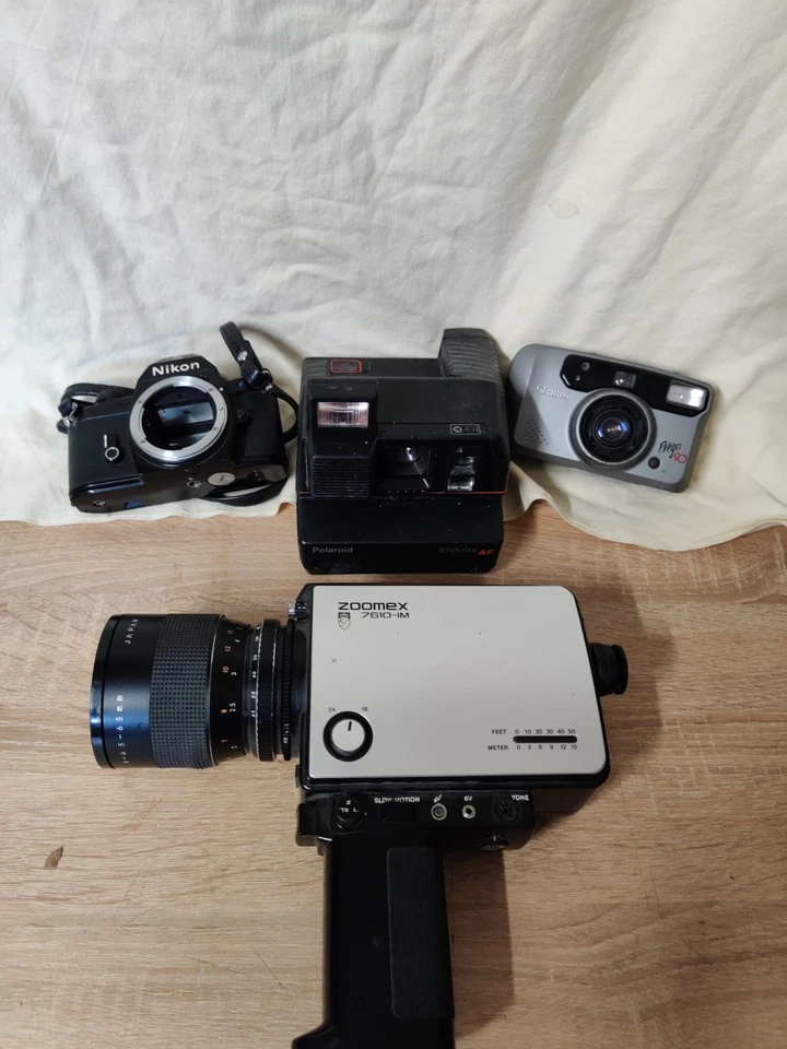 Nikon EM + Carena Zoomex 7610-IM + Rollei Prego 90 + Polaroid Impulse AF  - Bild 1 von 4