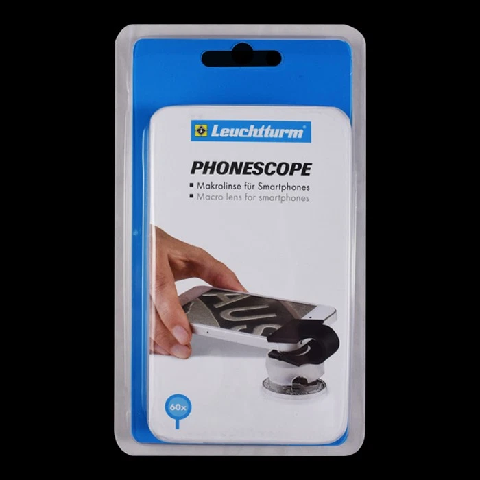 LIGHTHOUSE Leuchtturm Marco Lens for Smartphones PHONESCOPE 60x Magnification