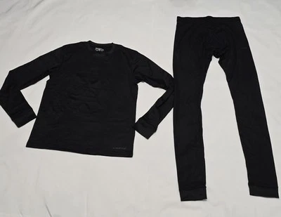 Men Campri Black Longsleeve Thermal Wear Set Available in Various Sizes - Image 1 of 3