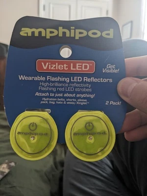 Amphipod Vizlet LED Flashing Reflectors 2-Pack New In Box Never Used Sealed Red - Image 1 of 2