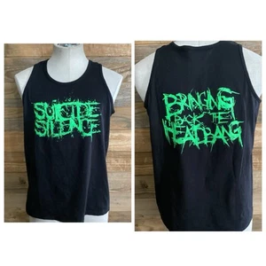 Vintage Rare Suicide Silence Band Bringing Back The Headbang Men's Tank-top XL - Picture 1 of 8
