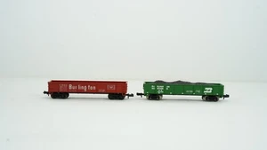 Bachmann Trix Spur N Güterwagen Burlington Northern Gondola mit Kohle ohne Koffer B60 - Bild 1 von 9