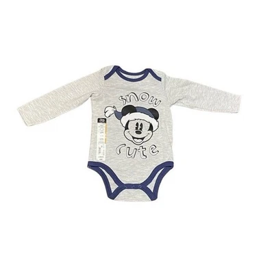 Disney Bebé Navidad Una Pieza Mickey Mouse Manga Larga Bebé 12m Foto 1 de 2