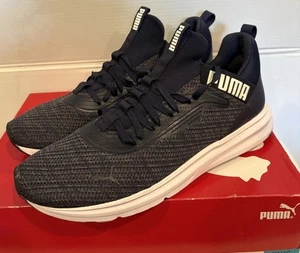 NUEVO Zapatos Atléticos Para Hombre PUMA Enzo Beta Tejidos V3 Espuma Suave Negros ¡Talla 12! - Imagen 1 de 9