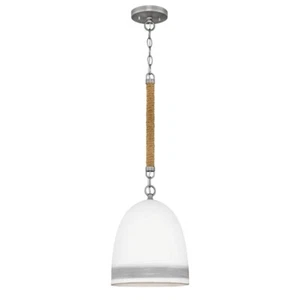 Hinkley Lighting 1 Light Nash Pendant, Antique Nickel/Grey Stripe - 3364AN-GR - Picture 1 of 1