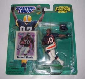 2000 Starting Lineup SLU Terrell Davis Denver Broncos Blue Jersey Figure NIP NEW - Imagen 1 de 2