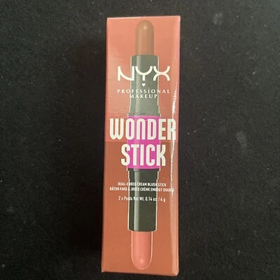 1 NYX Wonder Stick Blush - Dual-Ended Cream Blush WSB03 CORAL-DEEP PEACH - Image 1 of 4