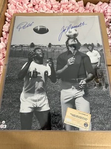 Joe Namath And Pele Dual Signed 16x20 Photo With Coa - Picture 1 of 3