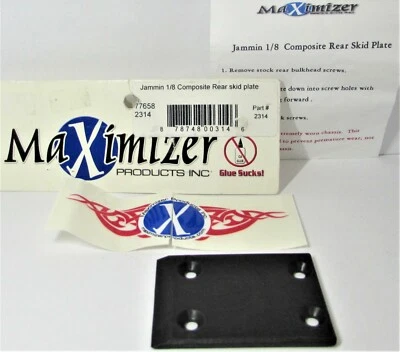 NEW Maximizer OFNA Jammin 1/8 Composite Rear Skid Plate Part # MAX2314 - Image 1 of 4