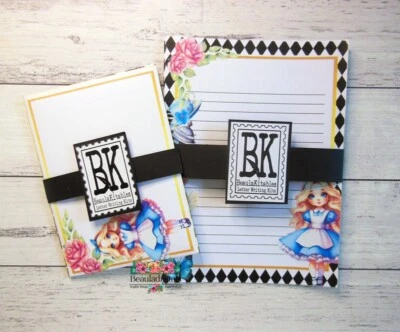 Letter Writing Set, Alice in Wonderland Letter Stationery Set, Personalised Gift - image 1 of 4