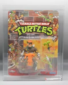 1989 vintage AFA 80+ Teenage Mutant Ninja Turtles RAT KING sellado TMNT Playmates - Imagen 1 de 3